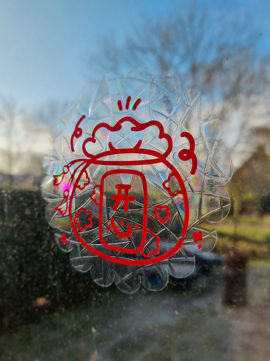 Tutorial: How to put Suncatcher stickers on the window ✨