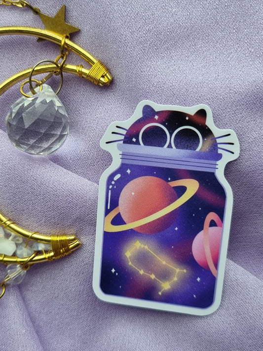 Galaxy Jar Cat Gemini