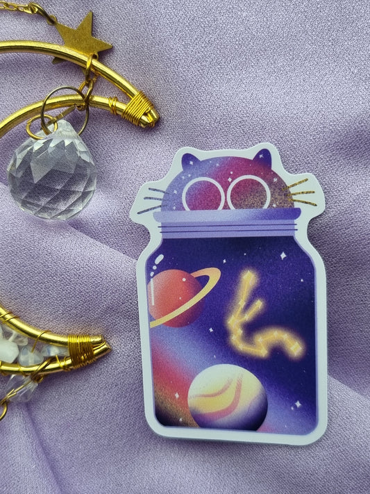 Galaxy Jar Cat Aquarius