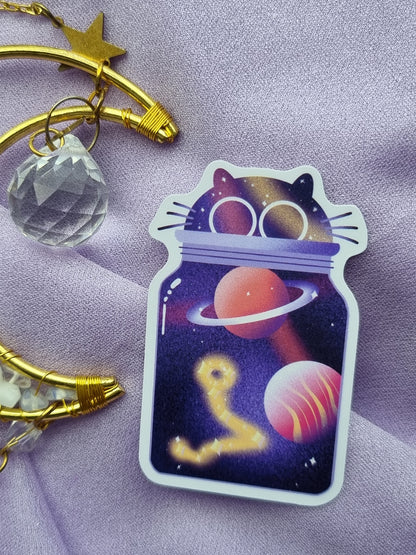 Galaxy Jar Cat Pisces