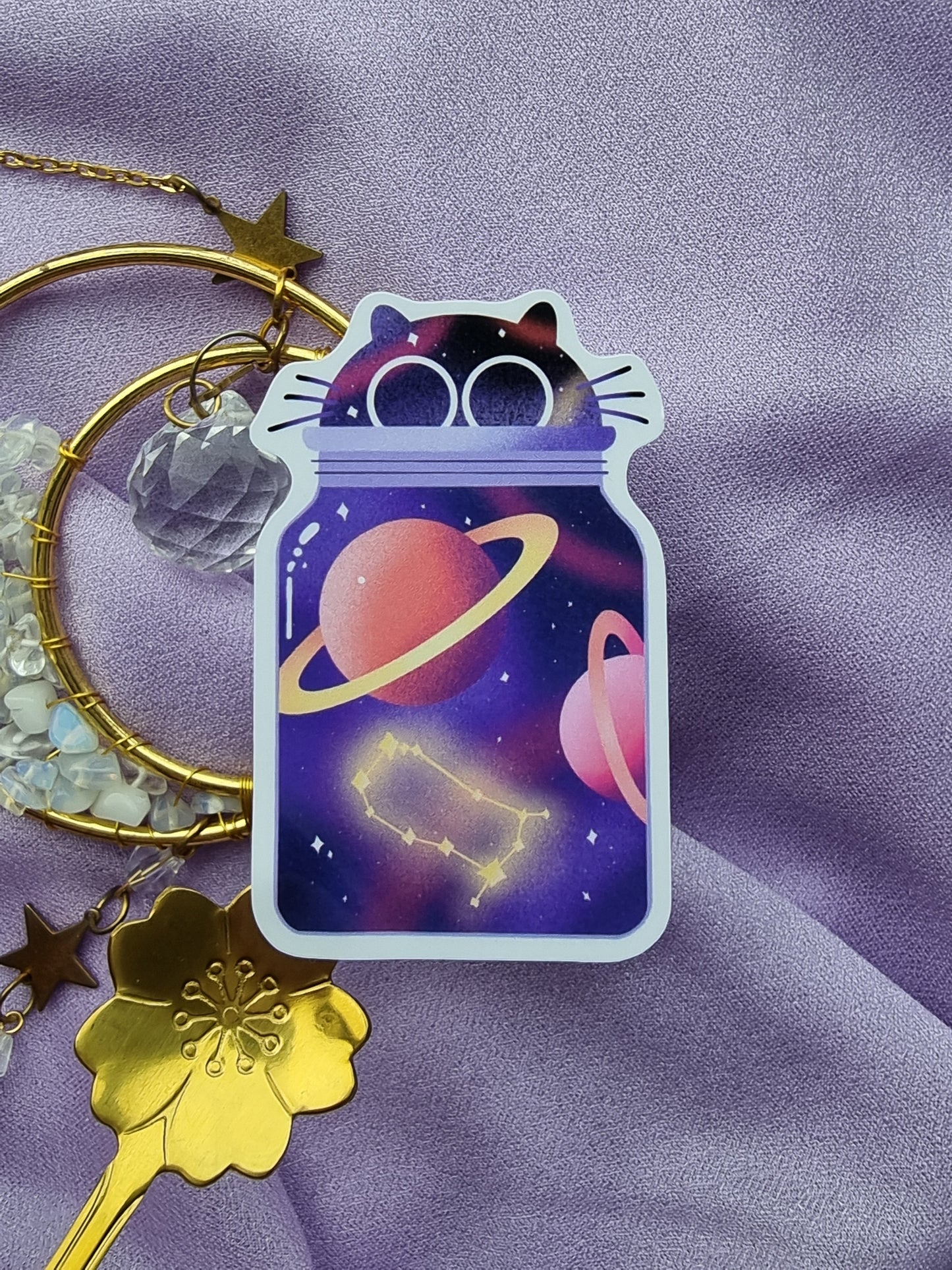 Galaxy Jar Cat Gemini