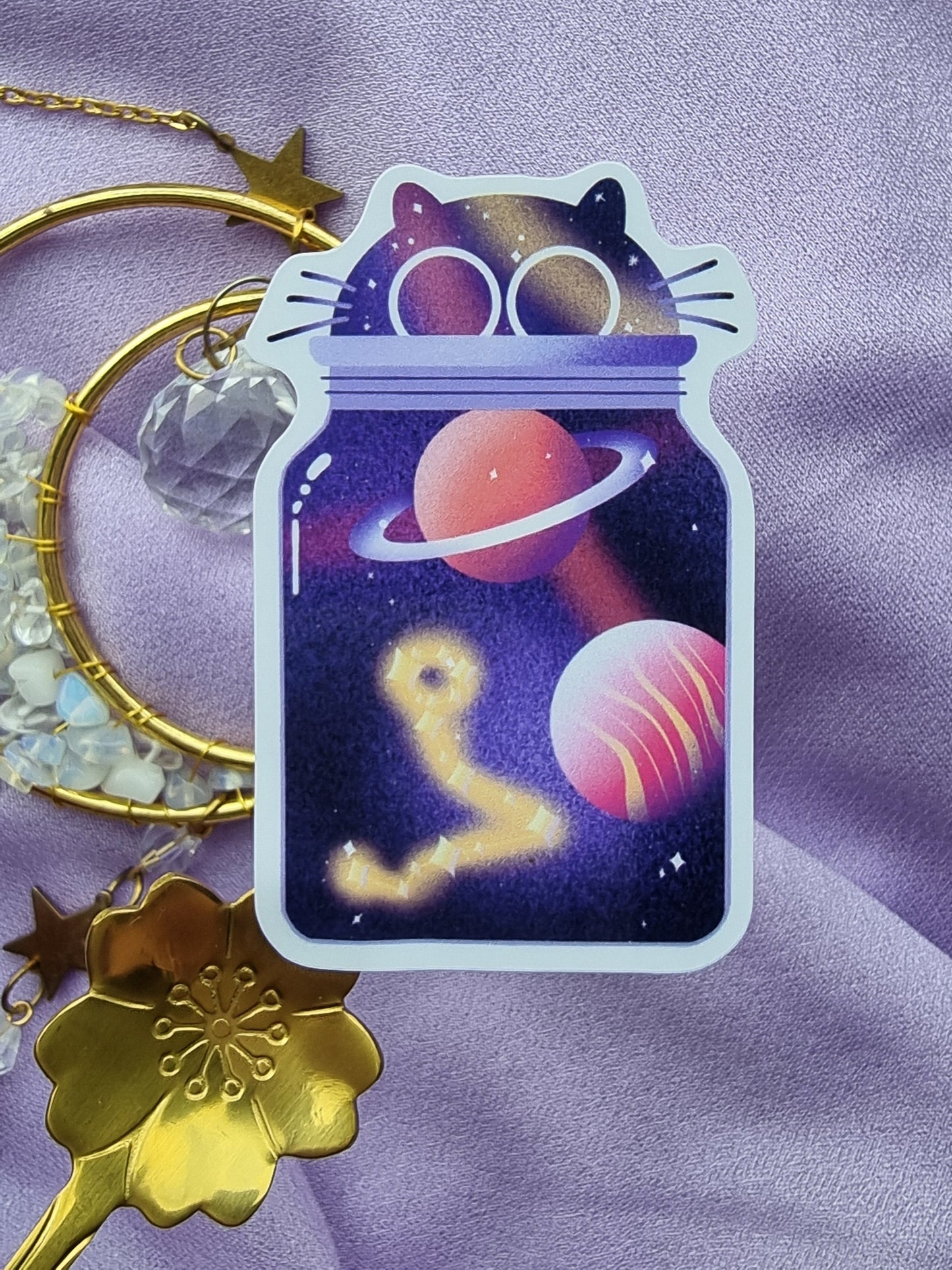 Galaxy Jar Cat Pisces