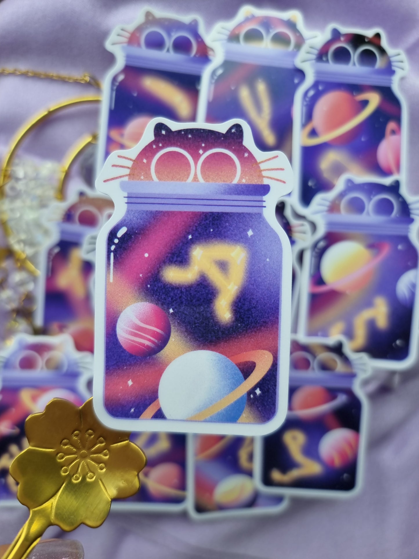 Galaxy Jar Cat Libra