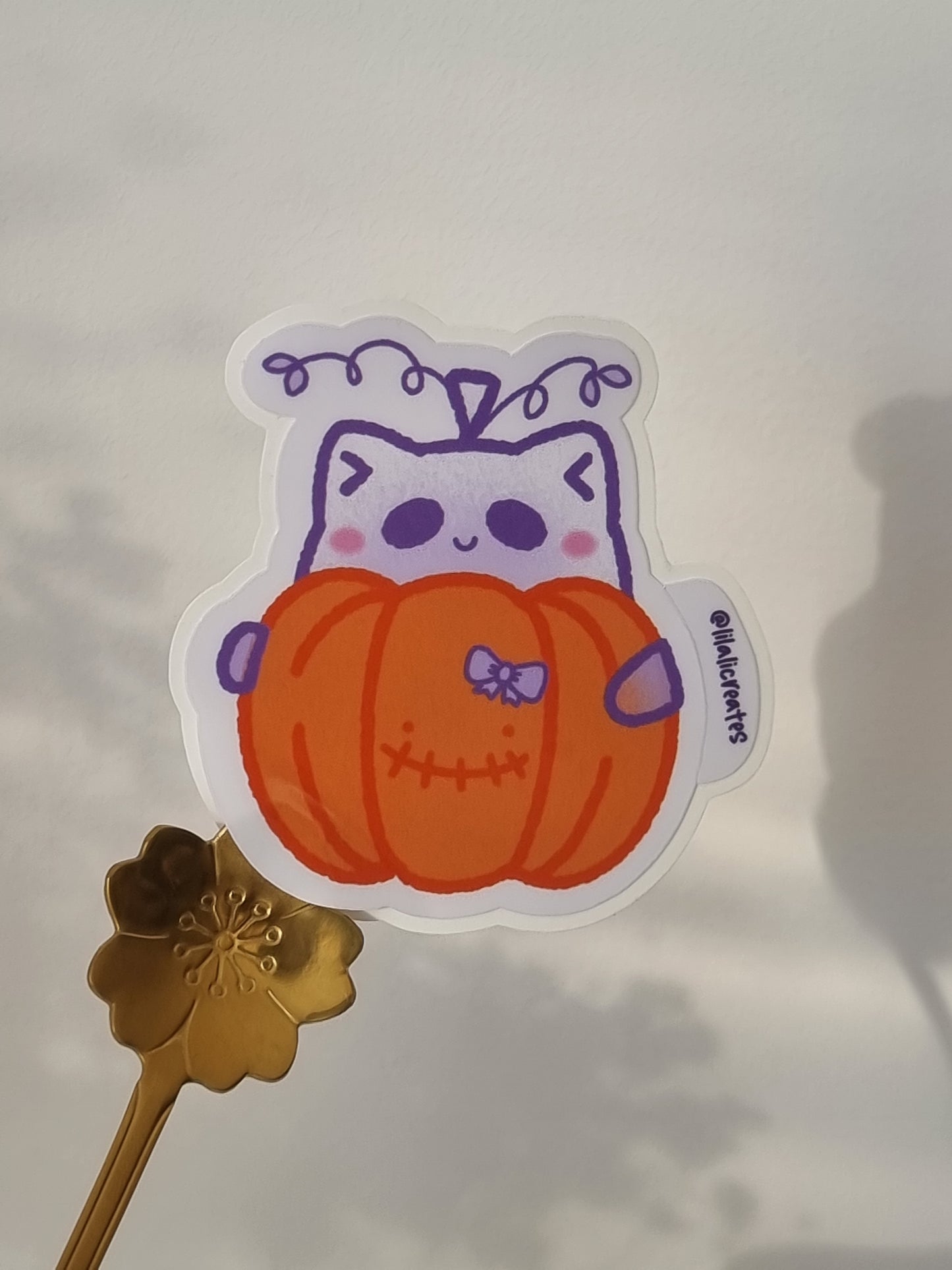 Pumpkinnie the Ghostcat | Happy Halloween!