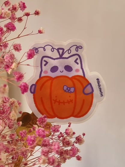 Pumpkinnie the Ghostcat | Happy Halloween!
