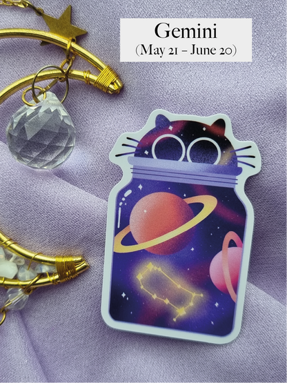 Galaxy Jar Cat Gemini