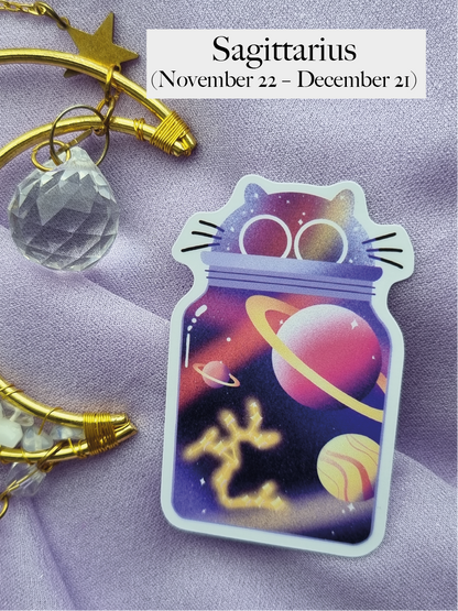 Galaxy Jar Cat Sagittarius