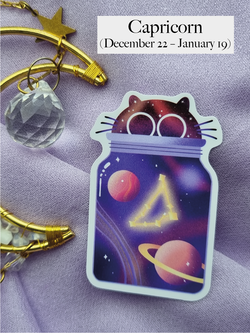 Galaxy Jar Cat Capricorn